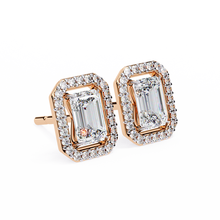 lab grown diamond | moissanite Jewellery Flare Dream Lab Grown Diamond OR Moissanite Hola Earrings by Rabbito Jewels