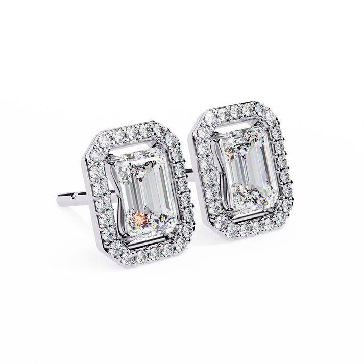 lab grown diamond | moissanite Jewellery Flare Dream Lab Grown Diamond OR Moissanite Hola Earrings by Rabbito Jewels