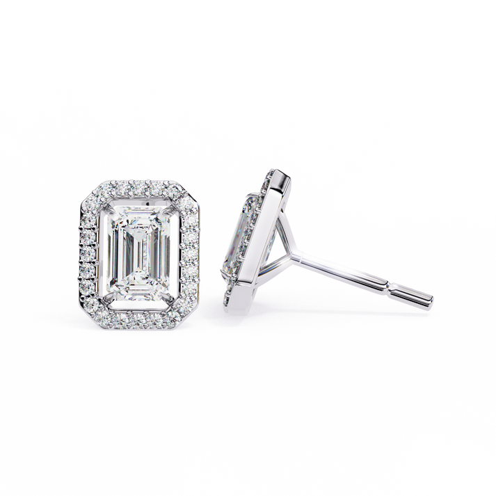 lab grown diamond | moissanite Jewellery Flare Dream Lab Grown Diamond OR Moissanite Hola Earrings by Rabbito Jewels