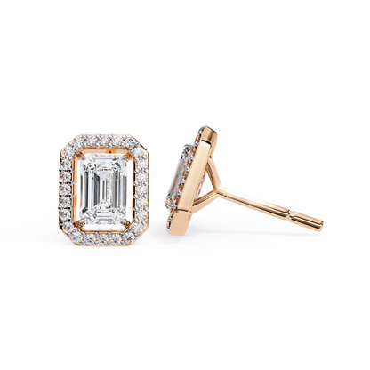 lab grown diamond | moissanite Jewellery Flare Dream Lab Grown Diamond OR Moissanite Hola Earrings by Rabbito Jewels