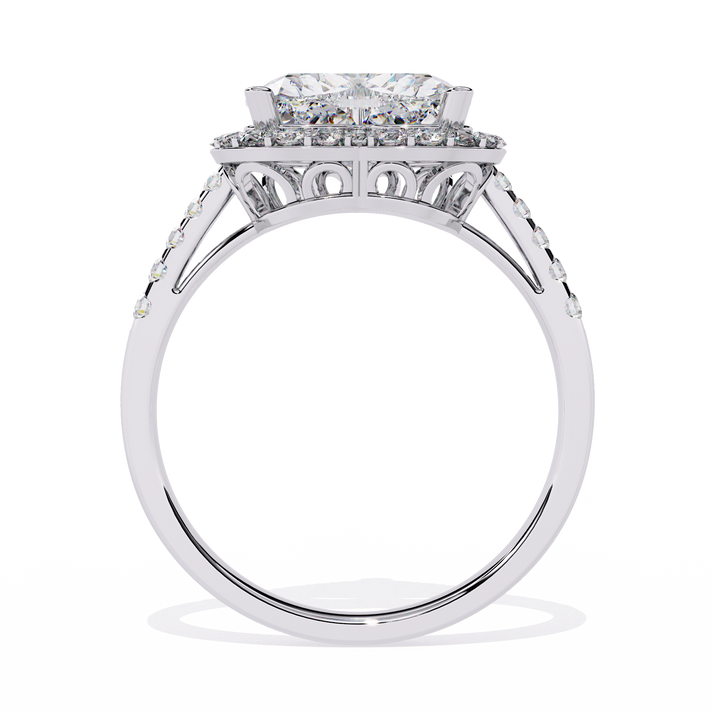 lab grown diamond | moissanite Jewellery Pinani Turkish Halo Lab Grown Diamond OR Moissanite Ring by Rabbito Jewels
