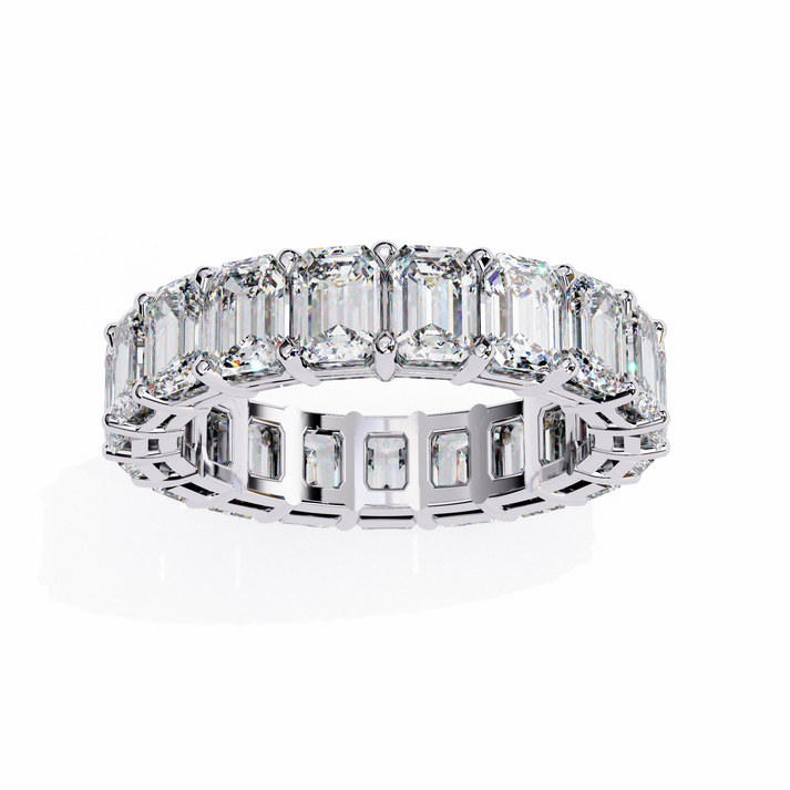 lab grown diamond | moissanite Jewellery Eternity Bands with Lab Grown Diamond OR Moissanite White Gold 14K by Rabbito Jewels