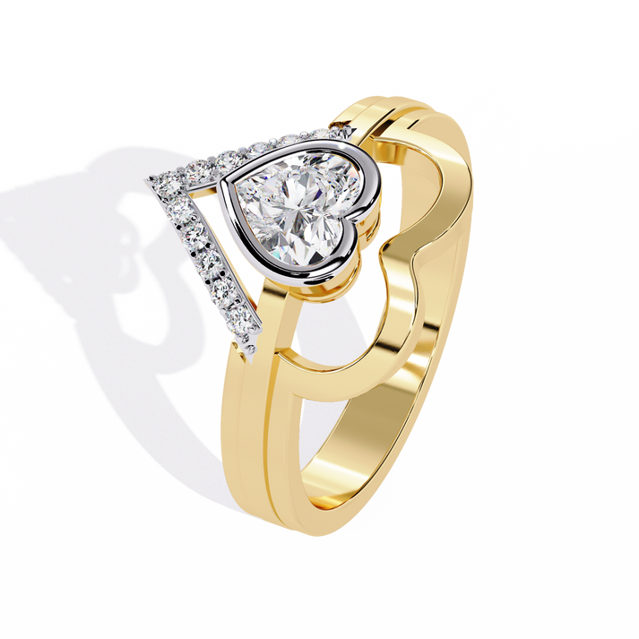 lab grown diamond | moissanite Jewellery Tamaki Heart Cut Lab Grown Diamond OR Moissanite Ring by Rabbito Jewels