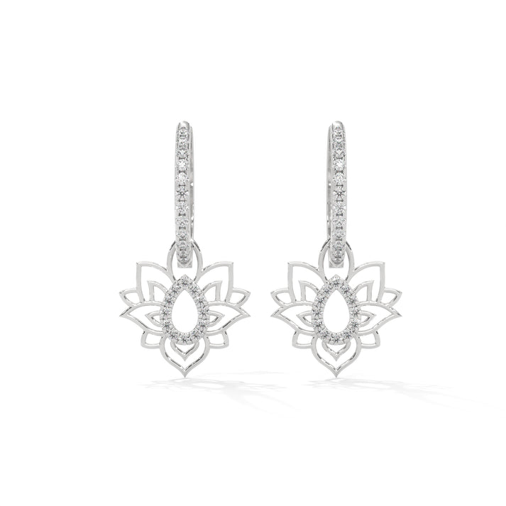 lab grown diamond | moissanite Jewellery Rafaela Donata Lab Grown Diamond OR Moissanite Earrings White Gold 18K by Rabbito Jewels