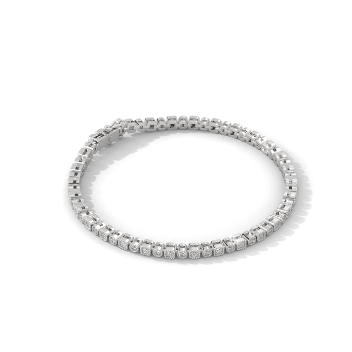 lab grown diamond | moissanite Jewellery Tennis Bolt Lab Grown Diamond OR Moissanite Bracelet by Rabbito Jewels
