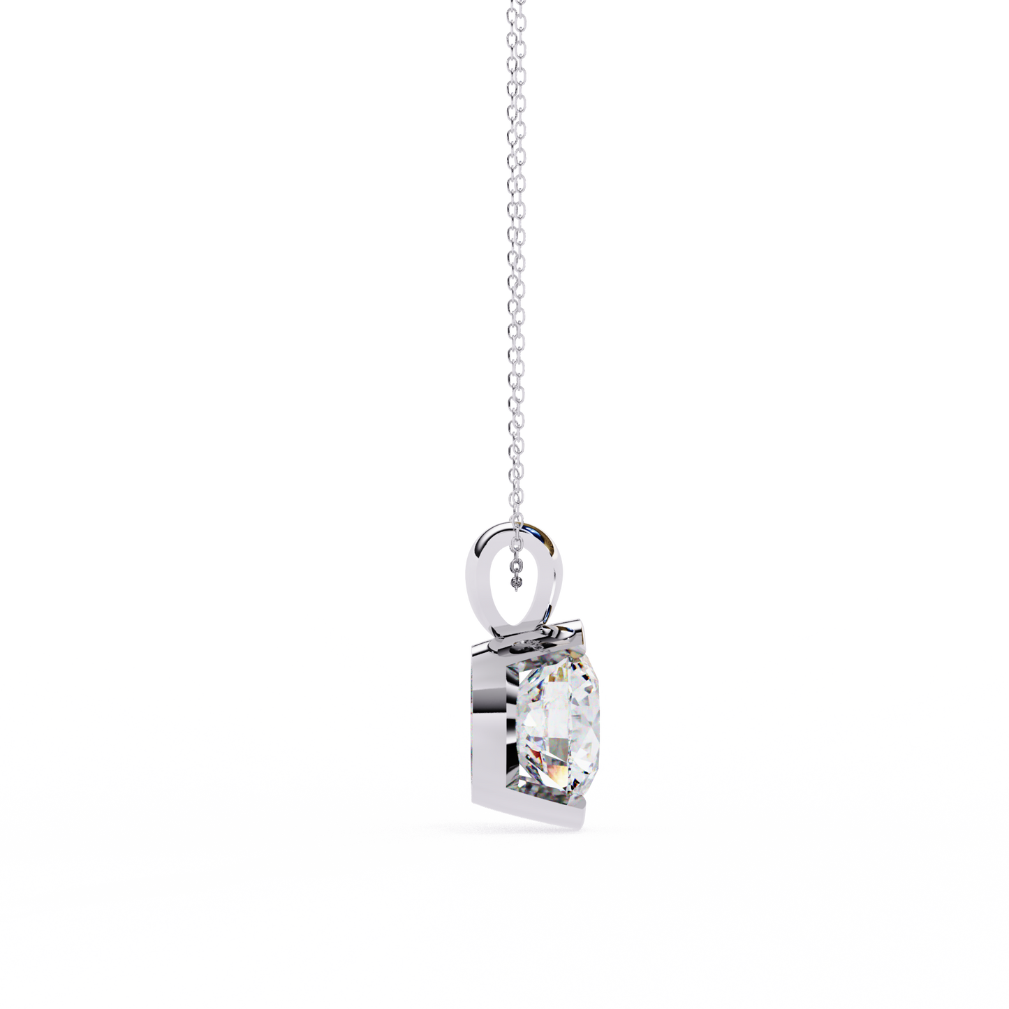 lab grown diamond | moissanite Jewellery Charlotte Lab Grown Diamond OR Moissanite Pendant by Rabbito Jewels