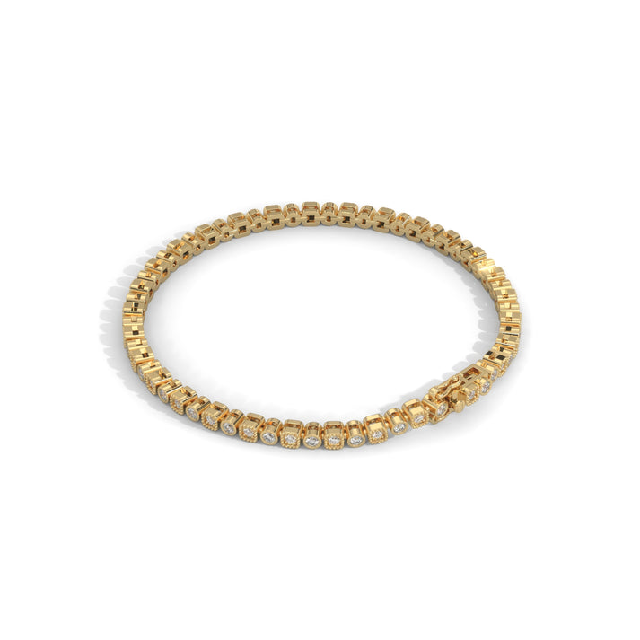 lab grown diamond | moissanite Jewellery Tennis Bolt Lab Grown Diamond OR Moissanite Bracelet by Rabbito Jewels