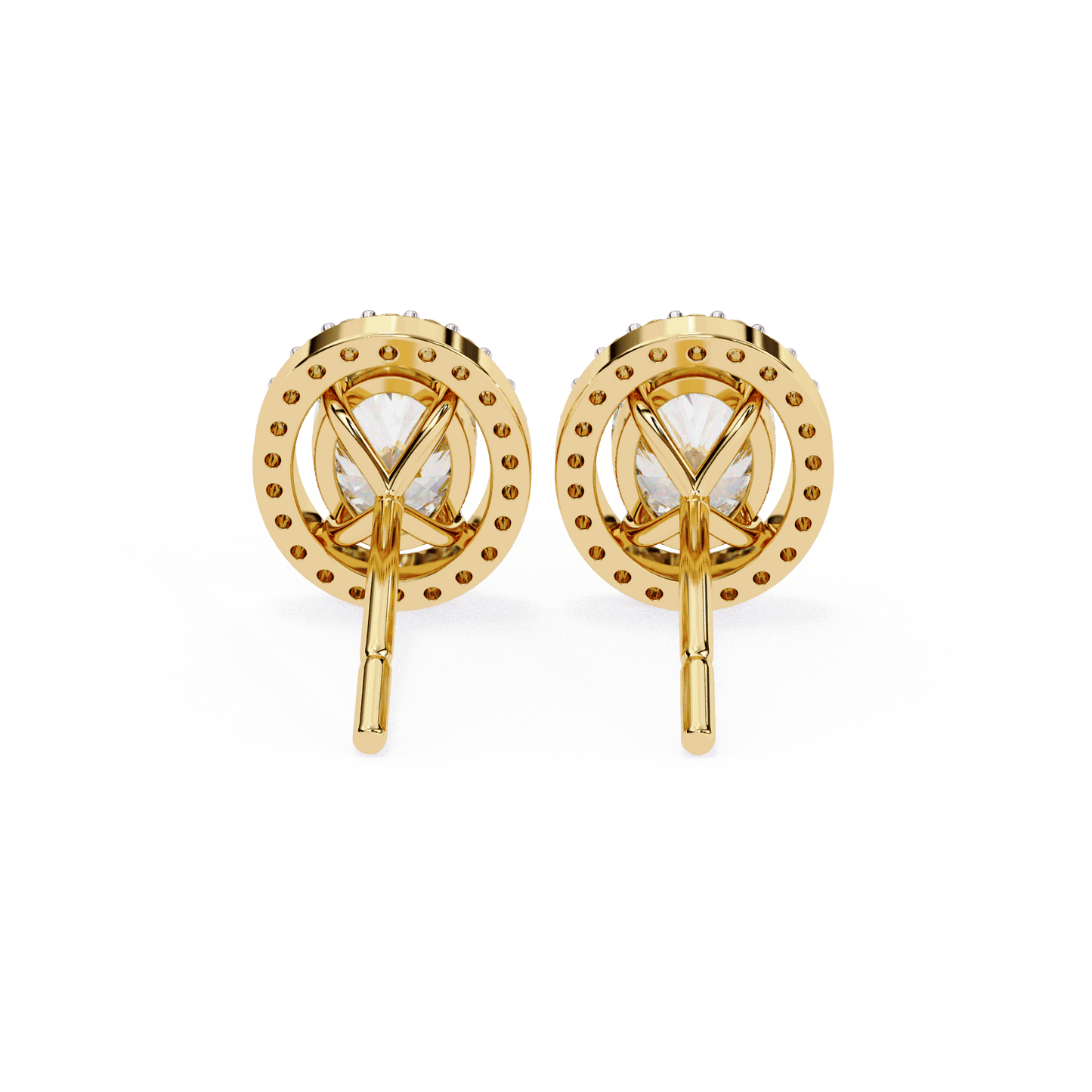 lab grown diamond | moissanite Jewellery Enchanted Teardrop Lab Grown OR Moissanite Oval Stud Earrings by Rabbito Jewels