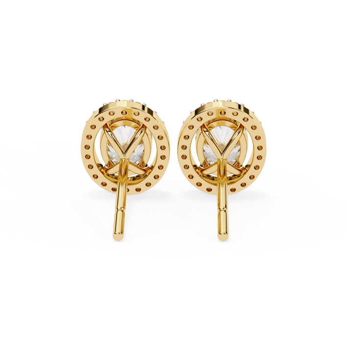 lab grown diamond | moissanite Jewellery Enchanted Teardrop Lab Grown OR Moissanite Oval Stud Earrings by Rabbito Jewels