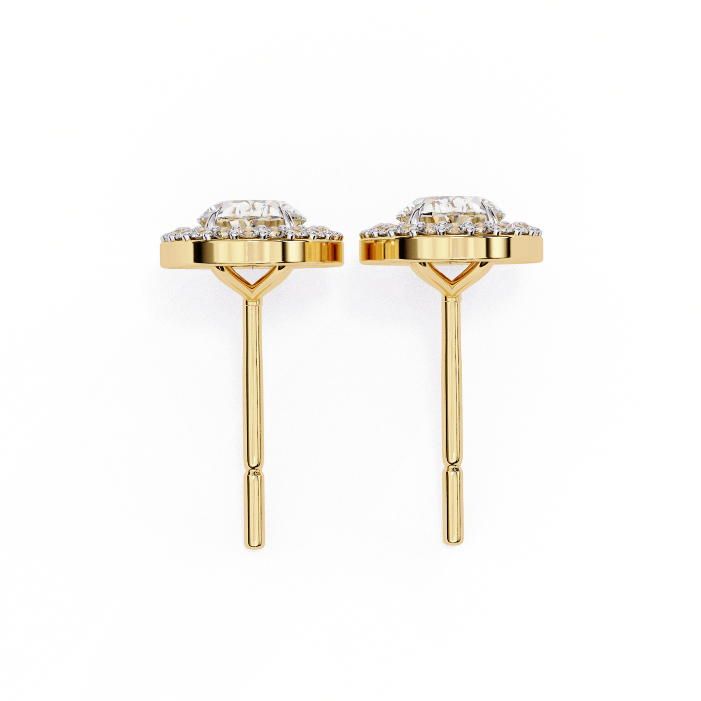 lab grown diamond | moissanite Jewellery Enchanted Teardrop Lab Grown OR Moissanite Oval Stud Earrings by Rabbito Jewels