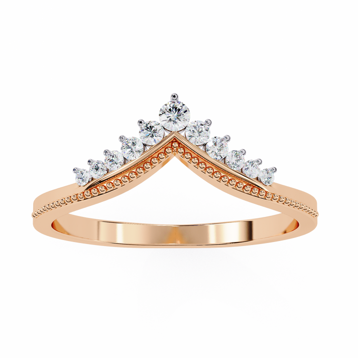 lab grown diamond | moissanite Jewellery Chevron Lab Grown Diamond OR Moissanite Ring by Rabbito Jewels