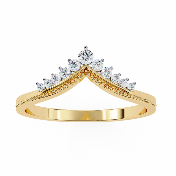 lab grown diamond | moissanite Jewellery Chevron Lab Grown Diamond OR Moissanite Ring by Rabbito Jewels