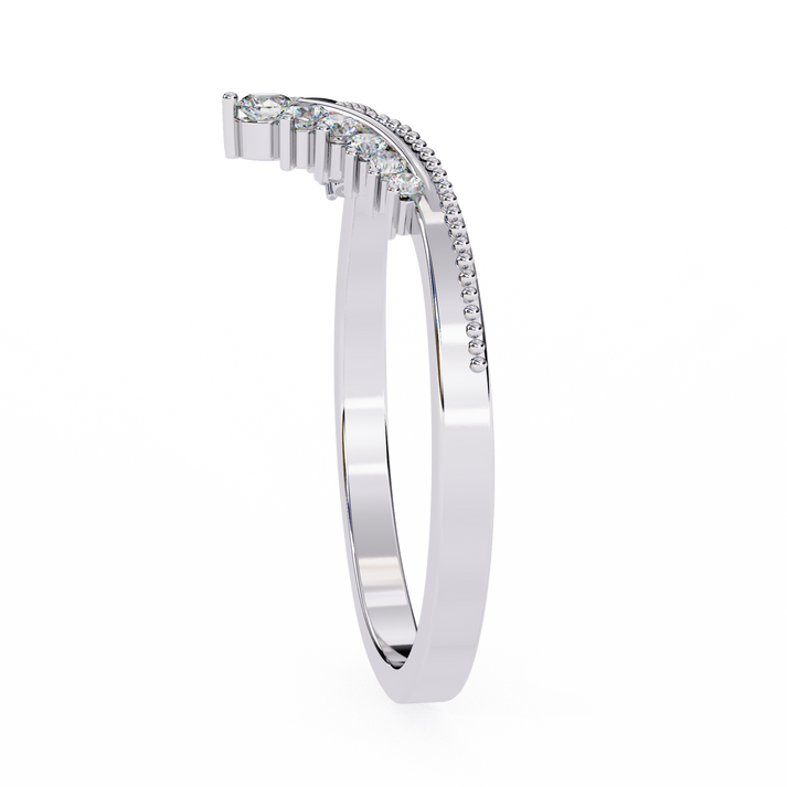 lab grown diamond | moissanite Jewellery Chevron Lab Grown Diamond OR Moissanite Ring by Rabbito Jewels