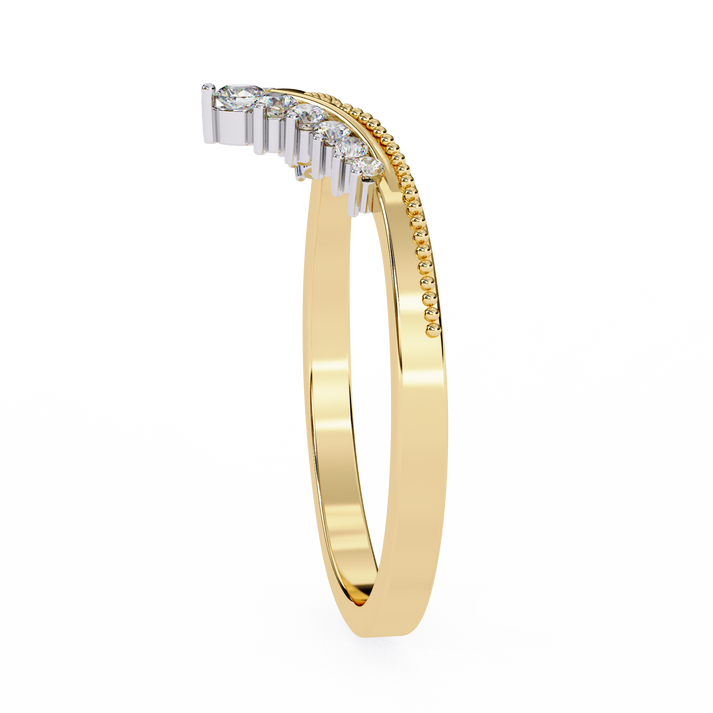lab grown diamond | moissanite Jewellery Chevron Lab Grown Diamond OR Moissanite Ring by Rabbito Jewels