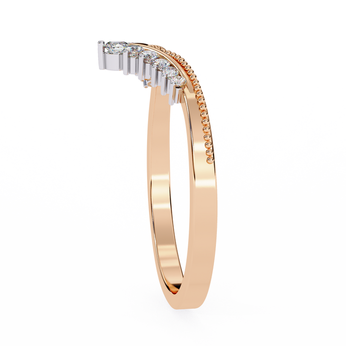 lab grown diamond | moissanite Jewellery Chevron Lab Grown Diamond OR Moissanite Ring by Rabbito Jewels