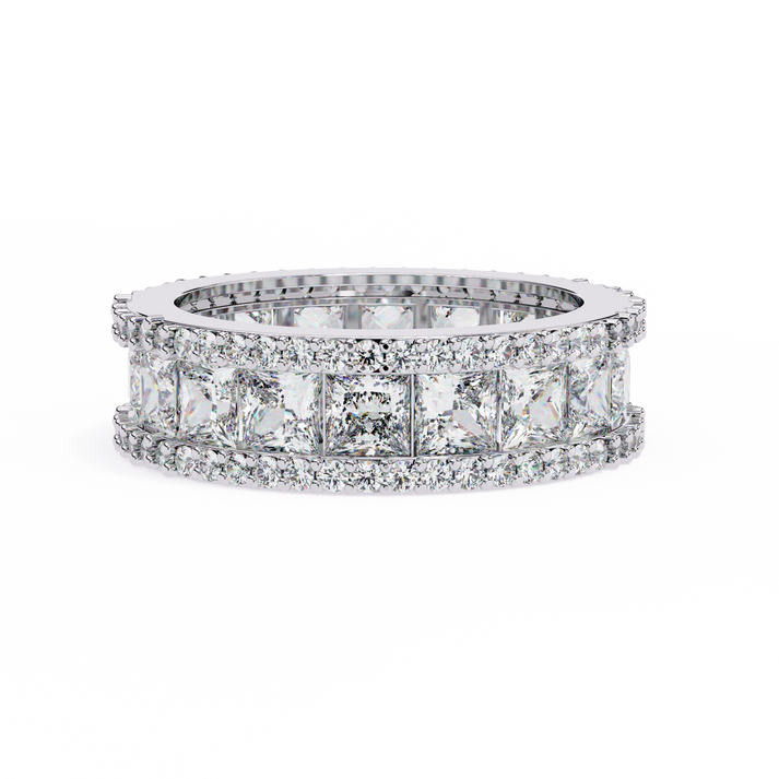 lab grown diamond | moissanite Jewellery Camilla Lab Grown Diamond OR Moissanite Ring White Gold 14K by Rabbito Jewels