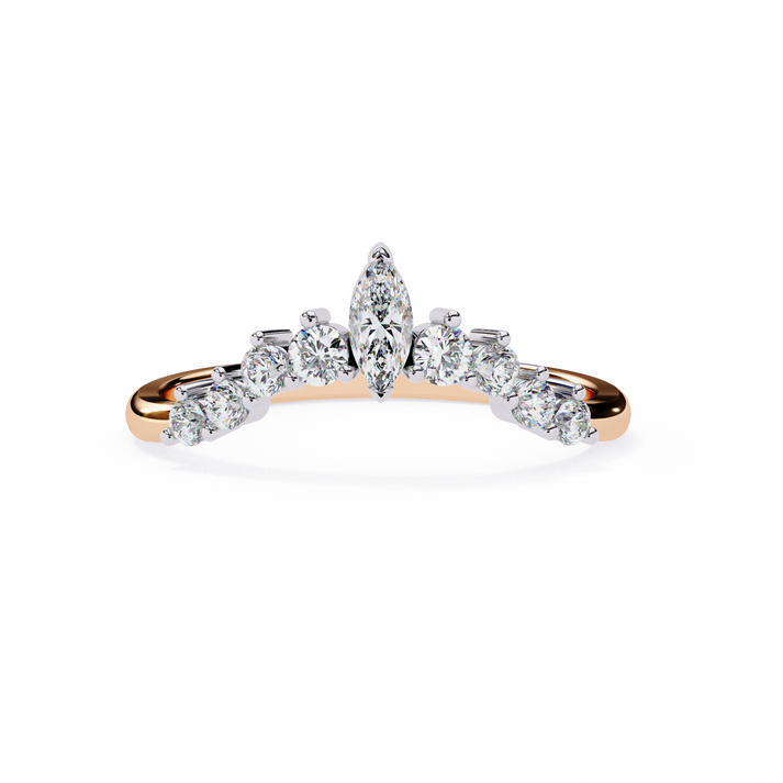 lab grown diamond | moissanite Jewellery Floriana Lab Grown Diamond OR Moissanite Diamond Ring Rose Gold 14K by Rabbito Jewels