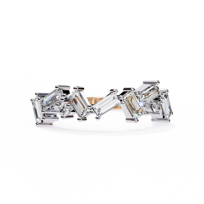 lab grown diamond | moissanite Jewellery Elysian Lab Grown Diamond OR Moissanite Ring Rose Gold 14K by Rabbito Jewels