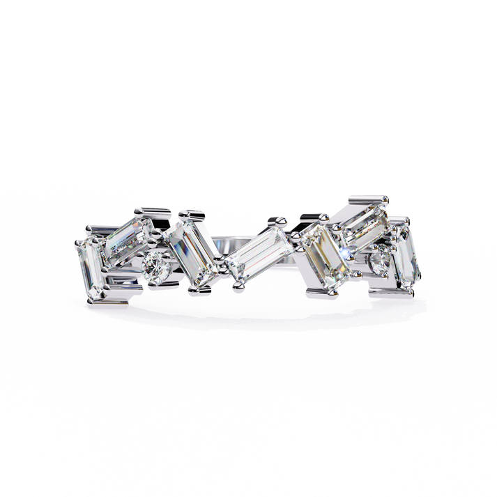lab grown diamond | moissanite Jewellery Elysian Lab Grown Diamond OR Moissanite Ring White Gold 14K by Rabbito Jewels