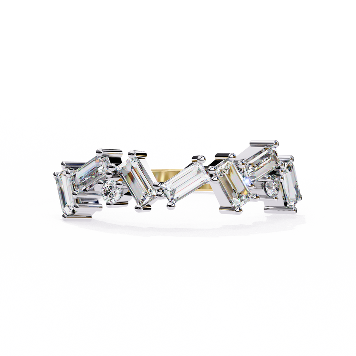 lab grown diamond | moissanite Jewellery Elysian Lab Grown Diamond OR Moissanite Ring Yellow Gold 14K by Rabbito Jewels