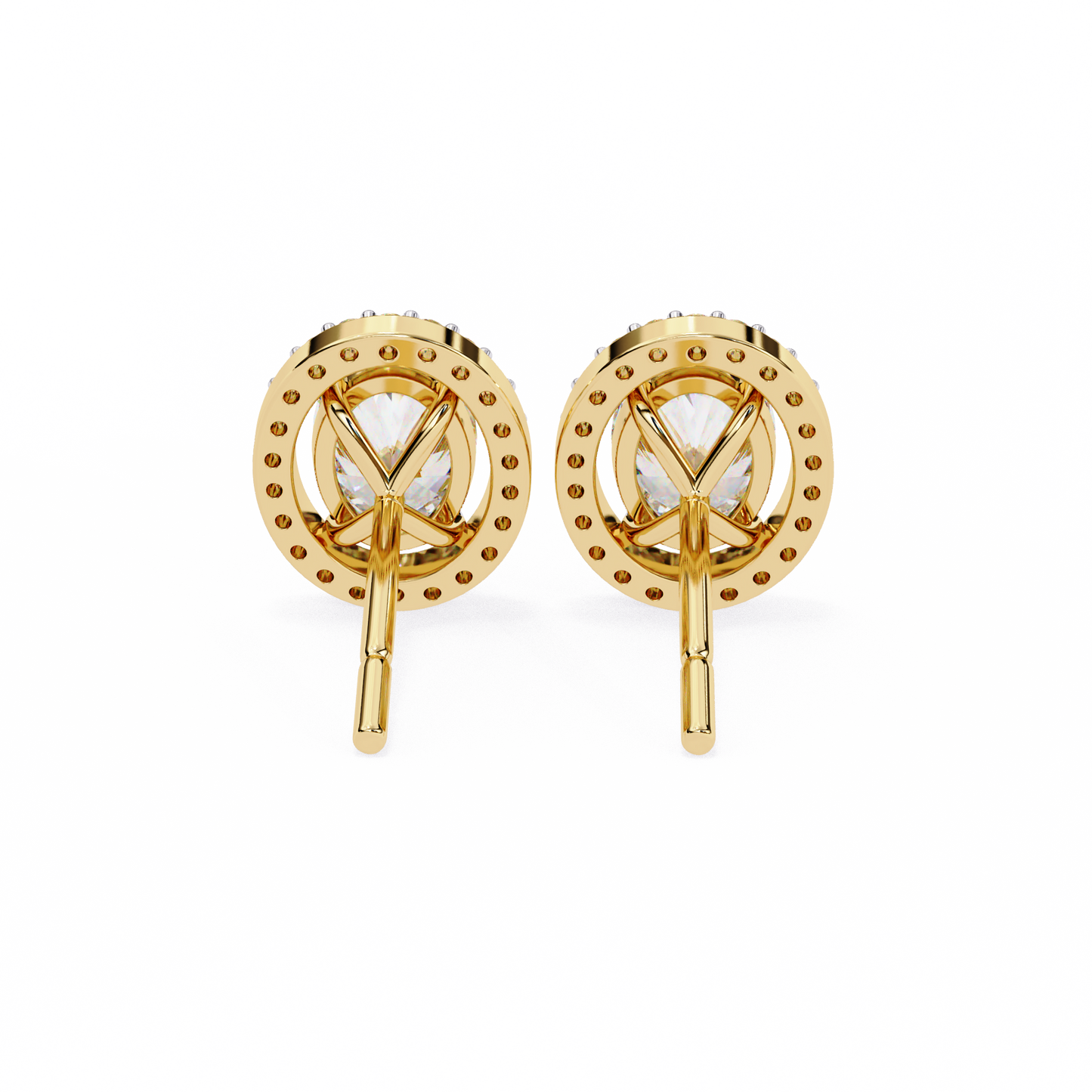 lab grown diamond | moissanite Jewellery Enchanted Teardrop Lab Grown OR Moissanite Oval Stud Earrings by Rabbito Jewels