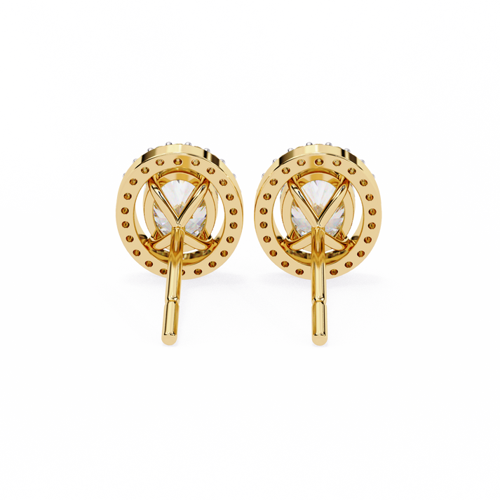 lab grown diamond | moissanite Jewellery Enchanted Teardrop Lab Grown OR Moissanite Oval Stud Earrings by Rabbito Jewels