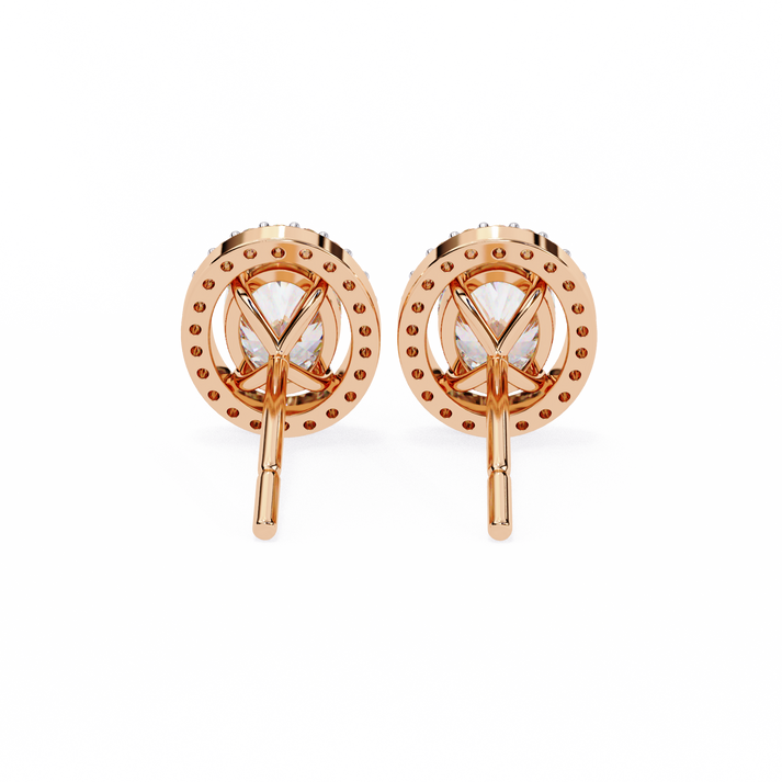 lab grown diamond | moissanite Jewellery Enchanted Teardrop Lab Grown OR Moissanite Oval Stud Earrings by Rabbito Jewels