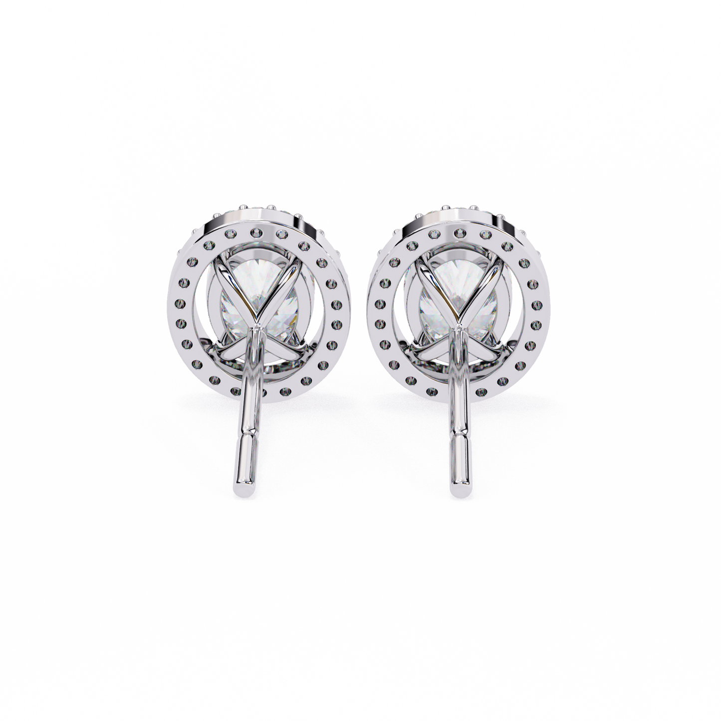 lab grown diamond | moissanite Jewellery Enchanted Teardrop Lab Grown OR Moissanite Oval Stud Earrings by Rabbito Jewels