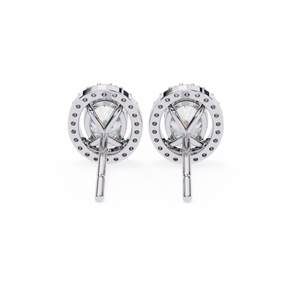 lab grown diamond | moissanite Jewellery Enchanted Teardrop Lab Grown OR Moissanite Oval Stud Earrings by Rabbito Jewels