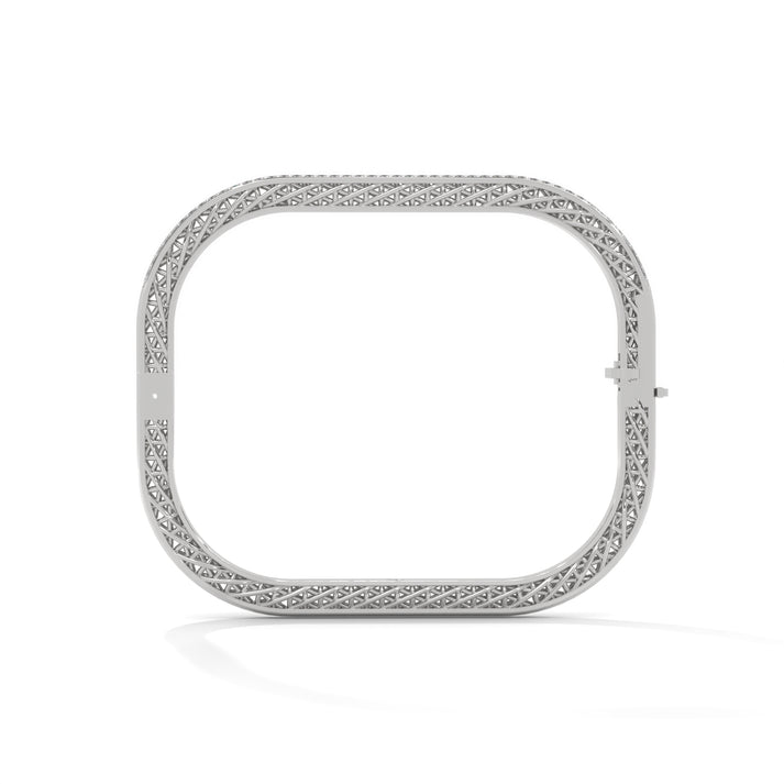 lab grown diamond | moissanite Jewellery Cuff Square Lab Grown Diamond OR Moissanite Bracelet by Rabbito Jewels
