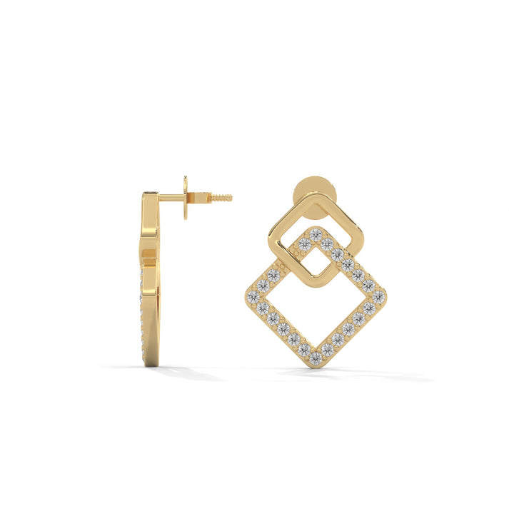 lab grown diamond | moissanite Jewellery Venus Charm Lab Grown Diamond OR Moissanite Earrings by Rabbito Jewels