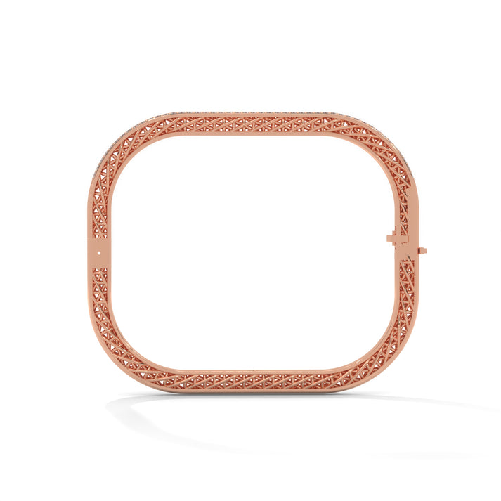 lab grown diamond | moissanite Jewellery Cuff Square Lab Grown Diamond OR Moissanite Bracelet by Rabbito Jewels