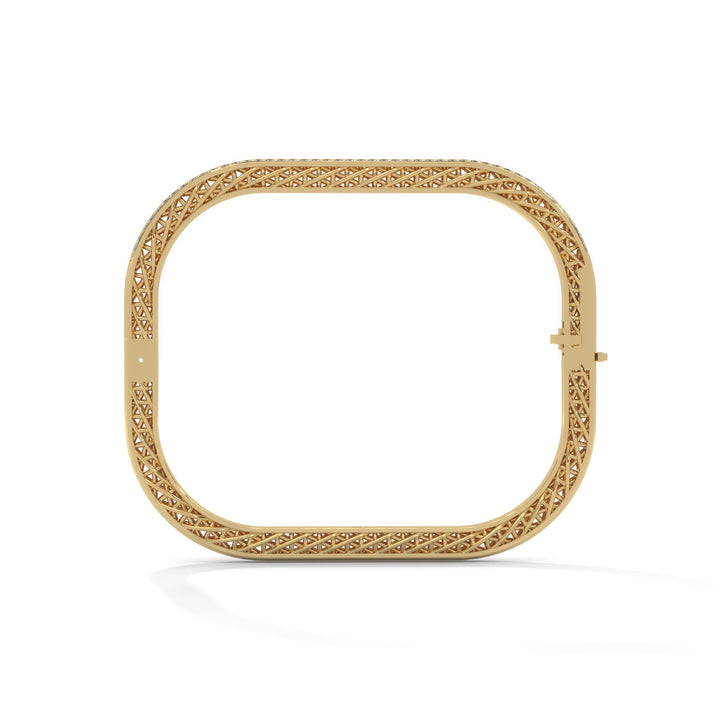 lab grown diamond | moissanite Jewellery Cuff Square Lab Grown Diamond OR Moissanite Bracelet by Rabbito Jewels