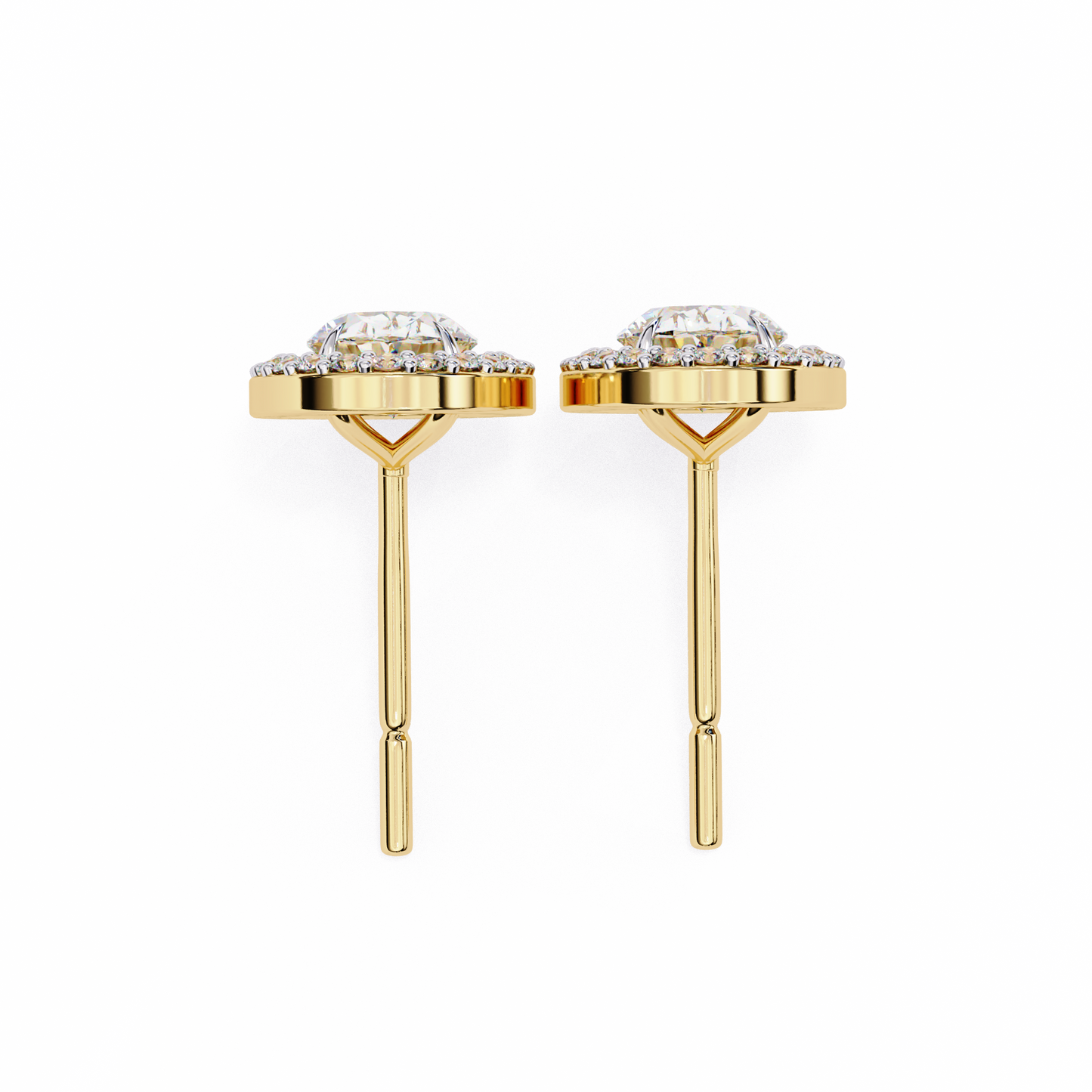 lab grown diamond | moissanite Jewellery Enchanted Teardrop Lab Grown OR Moissanite Oval Stud Earrings by Rabbito Jewels