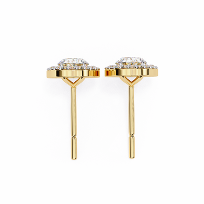 lab grown diamond | moissanite Jewellery Enchanted Teardrop Lab Grown OR Moissanite Oval Stud Earrings by Rabbito Jewels