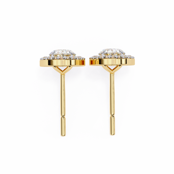 lab grown diamond | moissanite Jewellery Enchanted Teardrop Lab Grown OR Moissanite Oval Stud Earrings by Rabbito Jewels