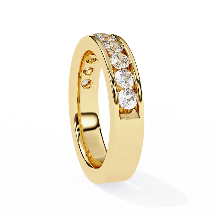 lab grown diamond | moissanite Jewellery Channel Eternity Lab Grown Diamond OR Moissanite Ring by Rabbito Jewels
