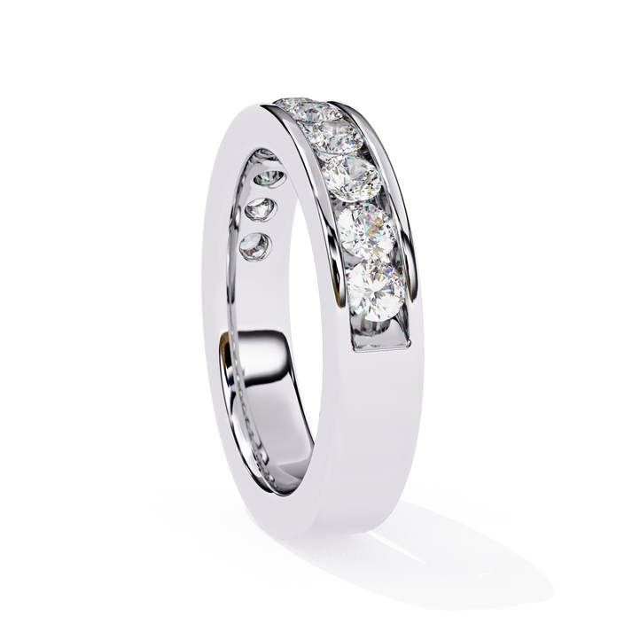 lab grown diamond | moissanite Jewellery Channel Eternity Lab Grown Diamond OR Moissanite Ring by Rabbito Jewels
