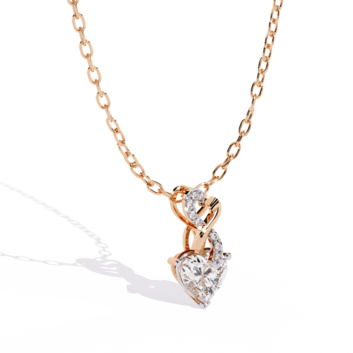 lab grown diamond | moissanite Jewellery Child Heart Lab Grown Diamond OR Moissanite Pendant by Rabbito Jewels