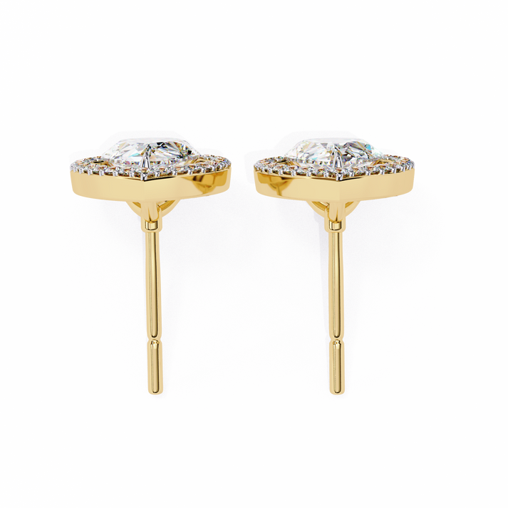 lab grown diamond | moissanite Jewellery Heavens Whisper Lab Grown & Moissanite Pear Stud Earrings by Rabbito Jewels
