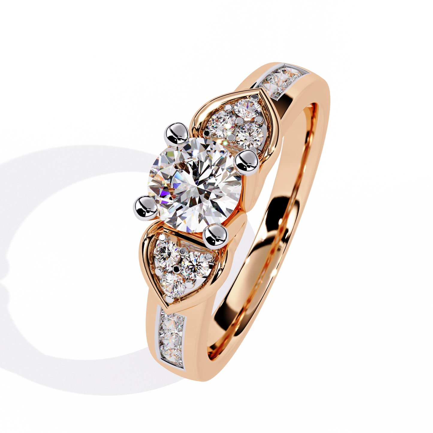 lab grown diamond | moissanite Jewellery Meraki Dual Heart Lab Grown Diamond OR Moissanite Ring by Rabbito Jewels