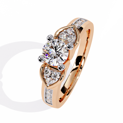 lab grown diamond | moissanite Jewellery Meraki Dual Heart Lab Grown Diamond OR Moissanite Ring by Rabbito Jewels