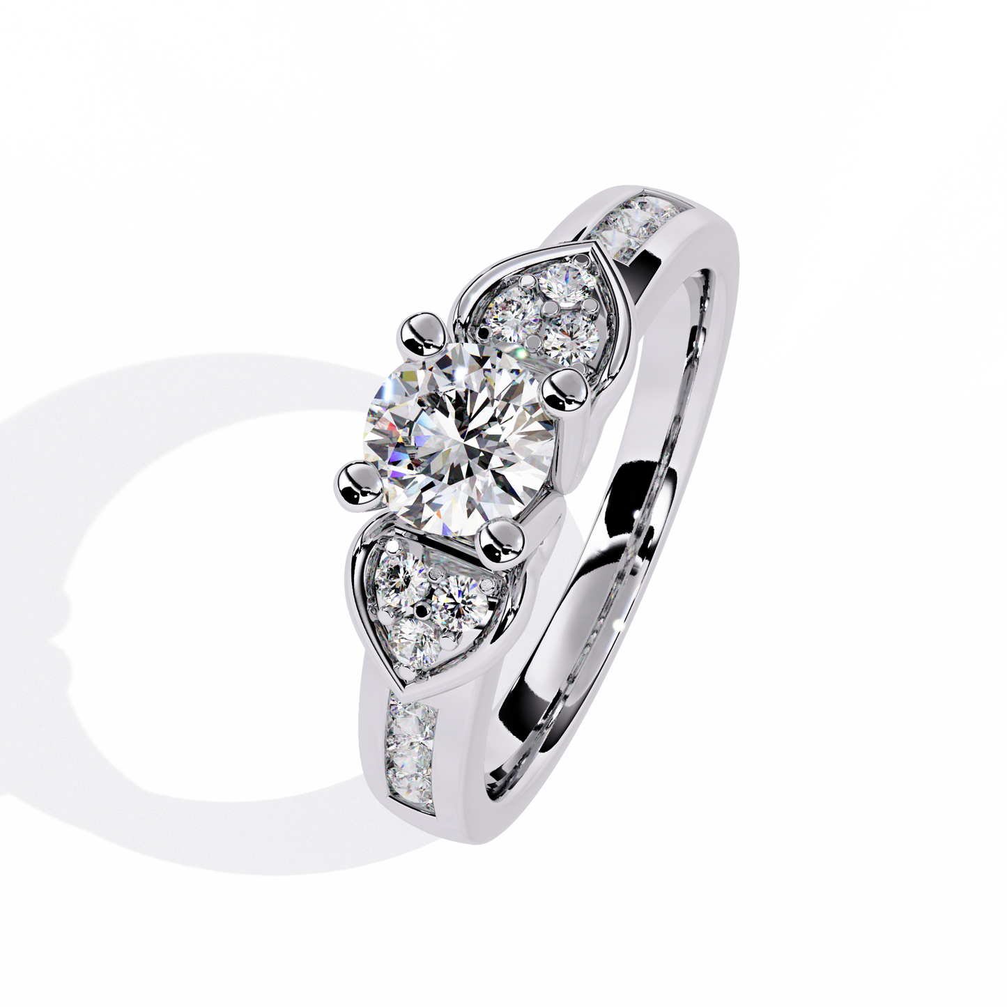 lab grown diamond | moissanite Jewellery Meraki Dual Heart Lab Grown Diamond OR Moissanite Ring by Rabbito Jewels
