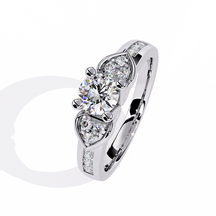lab grown diamond | moissanite Jewellery Meraki Dual Heart Lab Grown Diamond OR Moissanite Ring by Rabbito Jewels