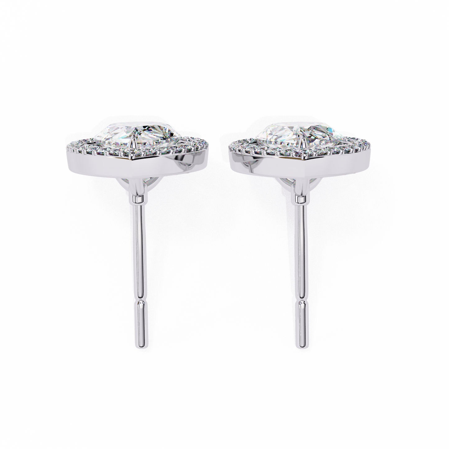 lab grown diamond | moissanite Jewellery Heavens Whisper Lab Grown & Moissanite Pear Stud Earrings by Rabbito Jewels