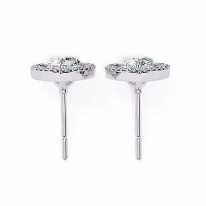 lab grown diamond | moissanite Jewellery Heavens Whisper Lab Grown & Moissanite Pear Stud Earrings by Rabbito Jewels