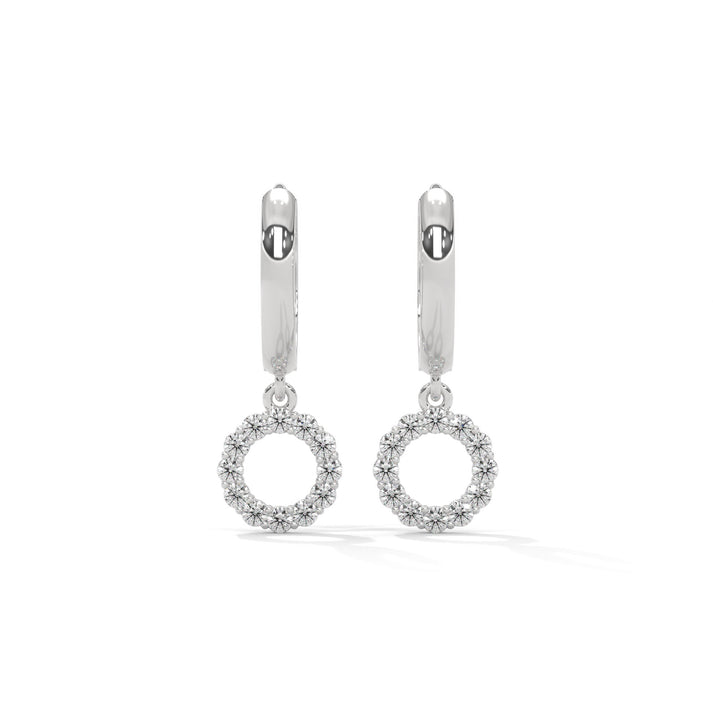 lab grown diamond | moissanite Jewellery Medraut O Lab Grown Diamond OR Moissanite Earrings Silver by Rabbito Jewels