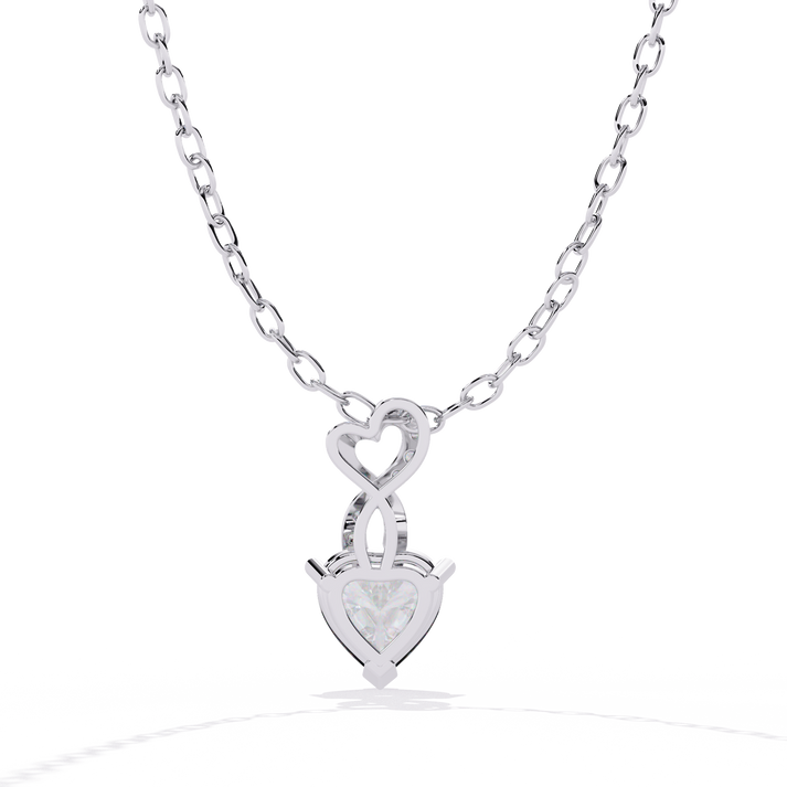 lab grown diamond | moissanite Jewellery Child Heart Lab Grown Diamond OR Moissanite Pendant by Rabbito Jewels