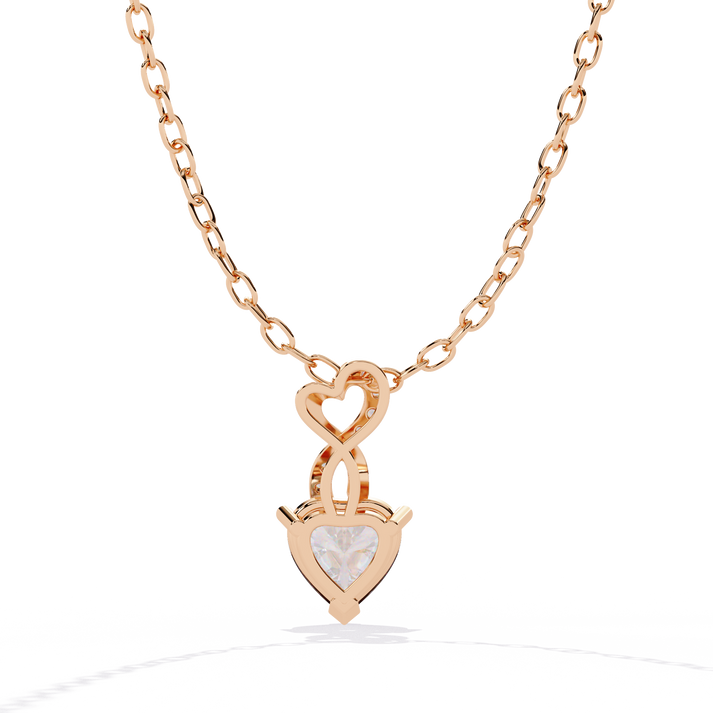lab grown diamond | moissanite Jewellery Child Heart Lab Grown Diamond OR Moissanite Pendant by Rabbito Jewels
