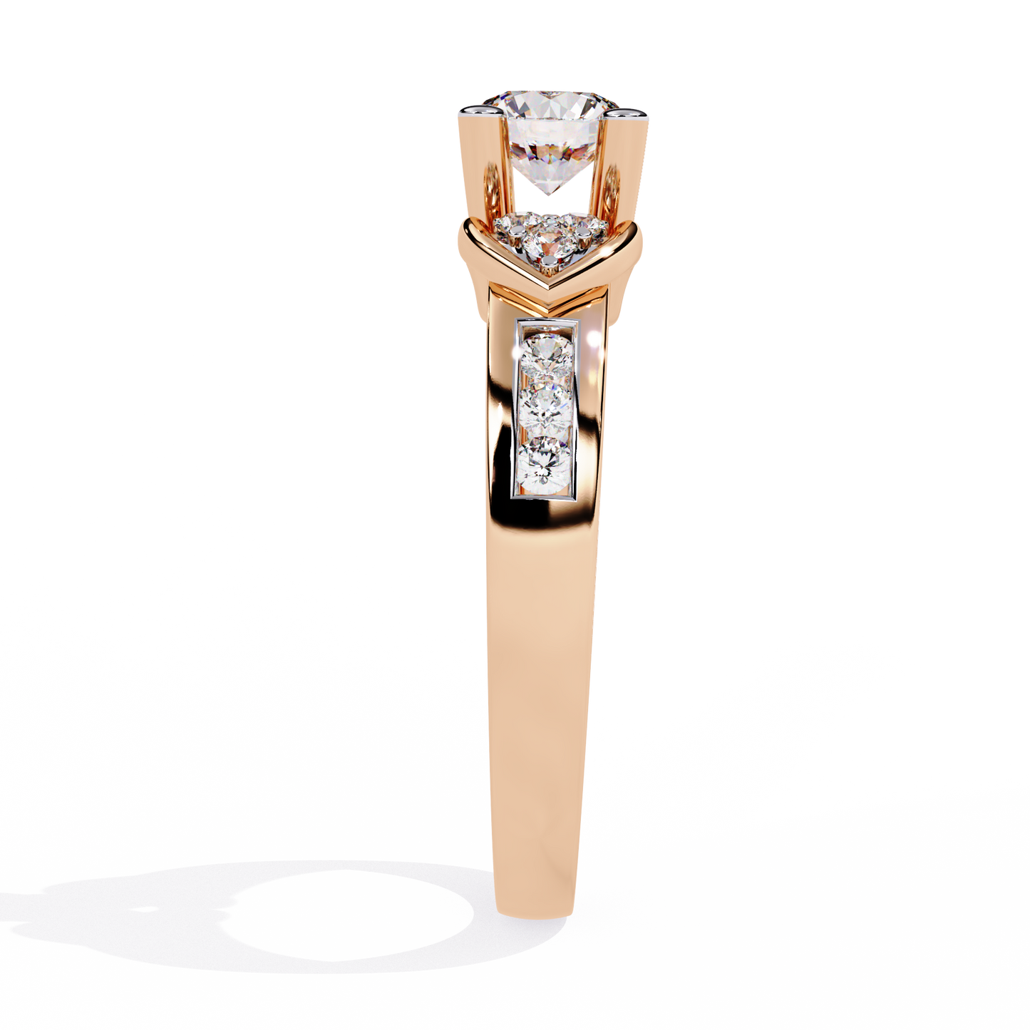 lab grown diamond | moissanite Jewellery Meraki Dual Heart Lab Grown Diamond OR Moissanite Ring by Rabbito Jewels